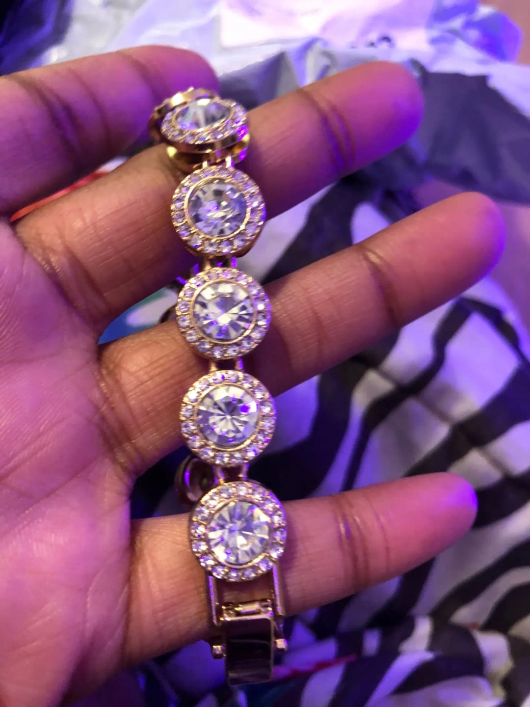 Customer photo review of ROSY BRACELET STACK & NECKLACE