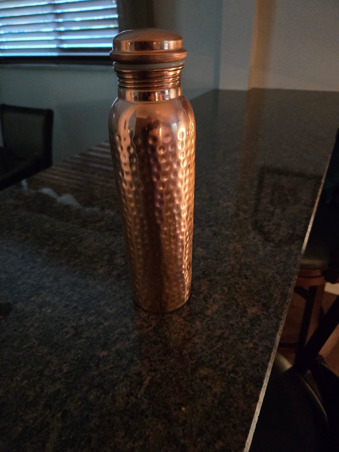 Customer photo review of Certified Ayurveda® Pure Copper Water Bottles - V2 Hand-Hammered Edition