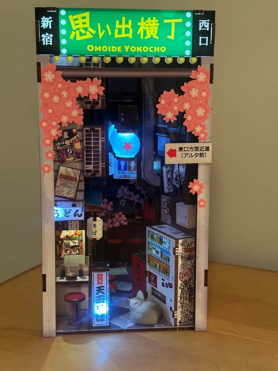 Customer photo review of Omoide Yokocho Book Nook Kit