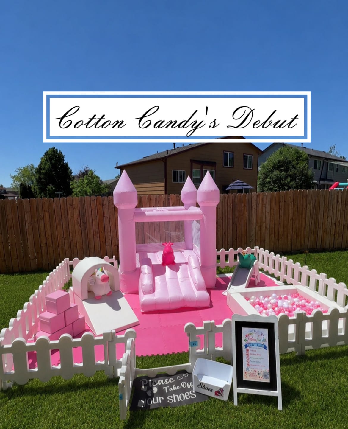 Customer photo review of BACK ORDER: Area 10ft x 10ft Plastic Gate and Fences