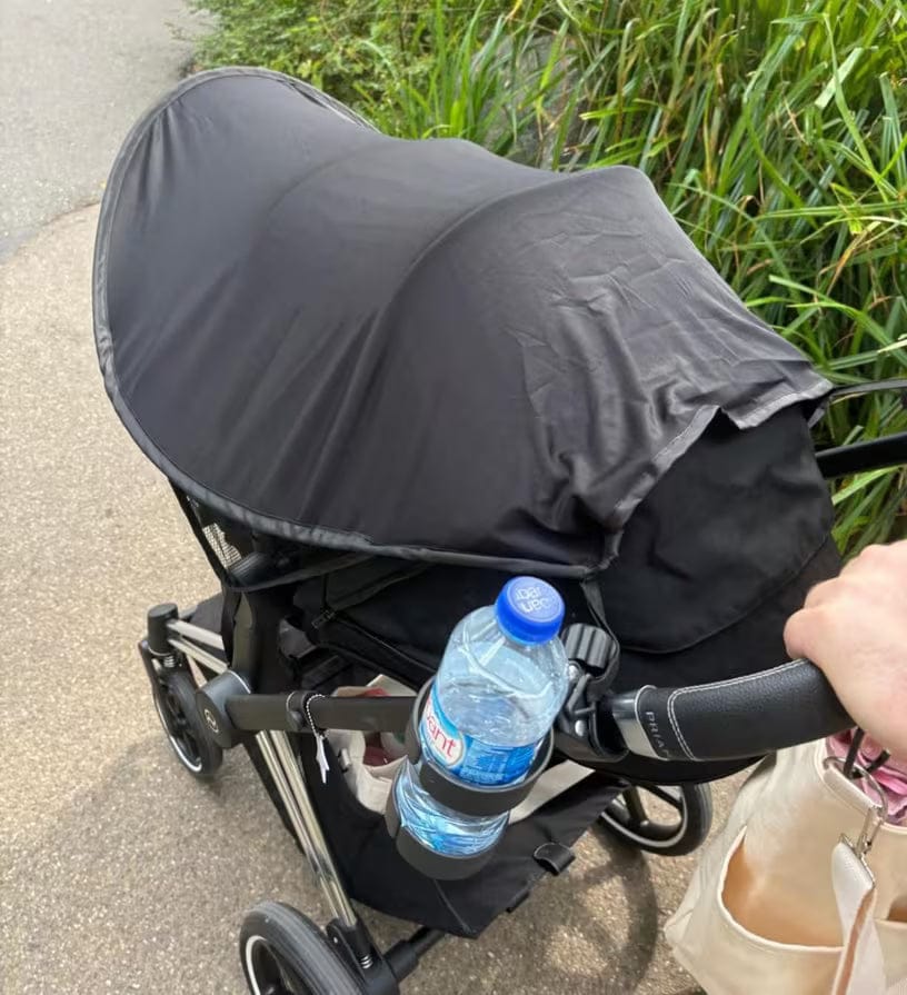 Customer photo review of Sonnenschutz Kinderwagen | Kühler Schatten unterwegs