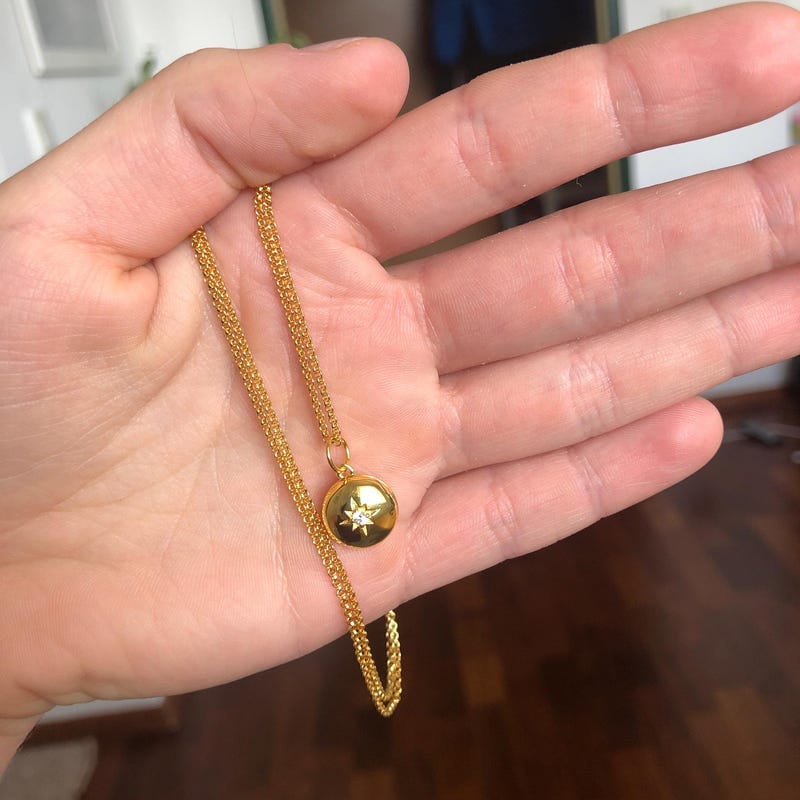 Customer photo review of Custom Photo Locket Necklace