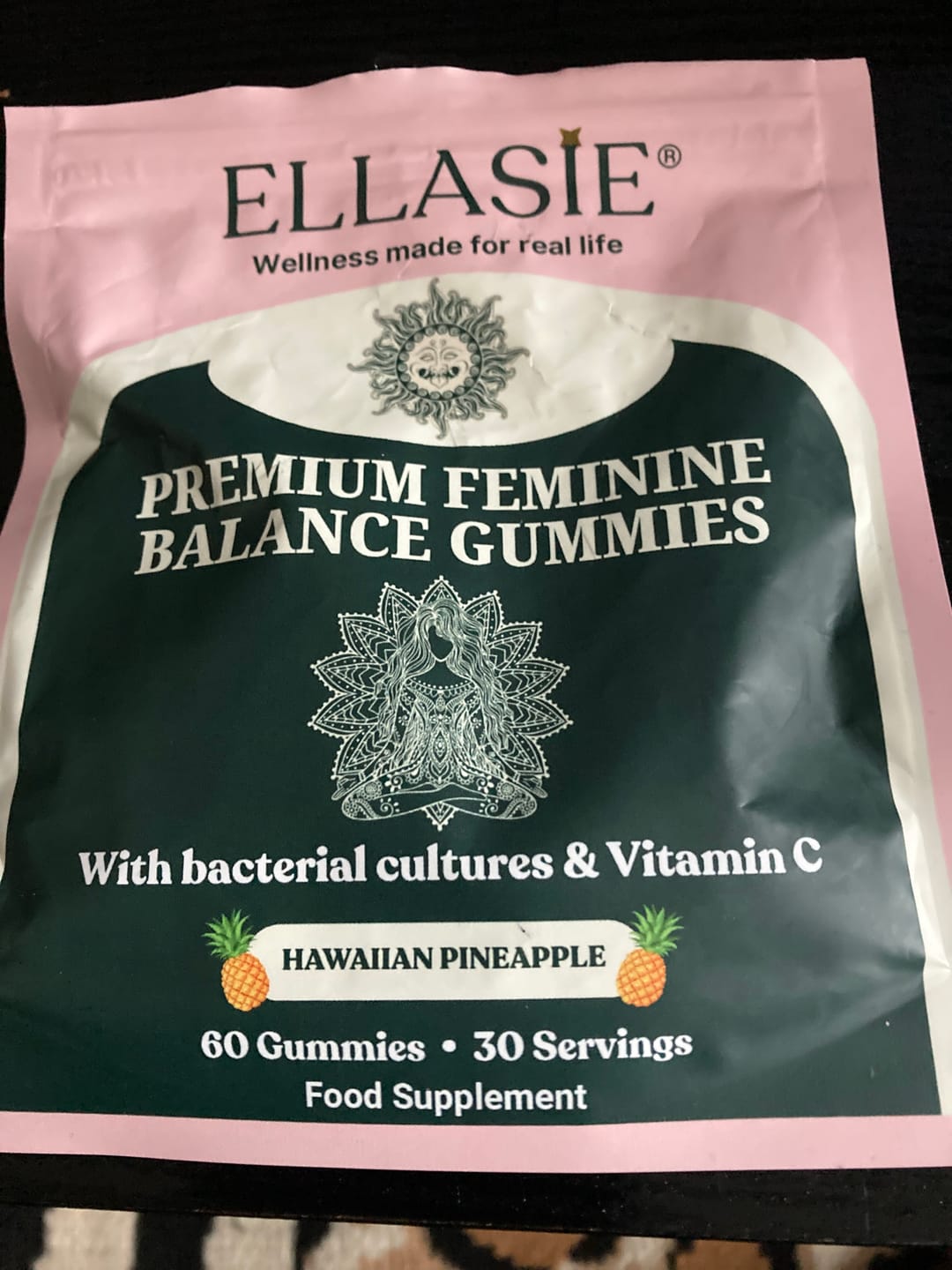 Customer photo review of Pineapple Feminine Balance Gummies