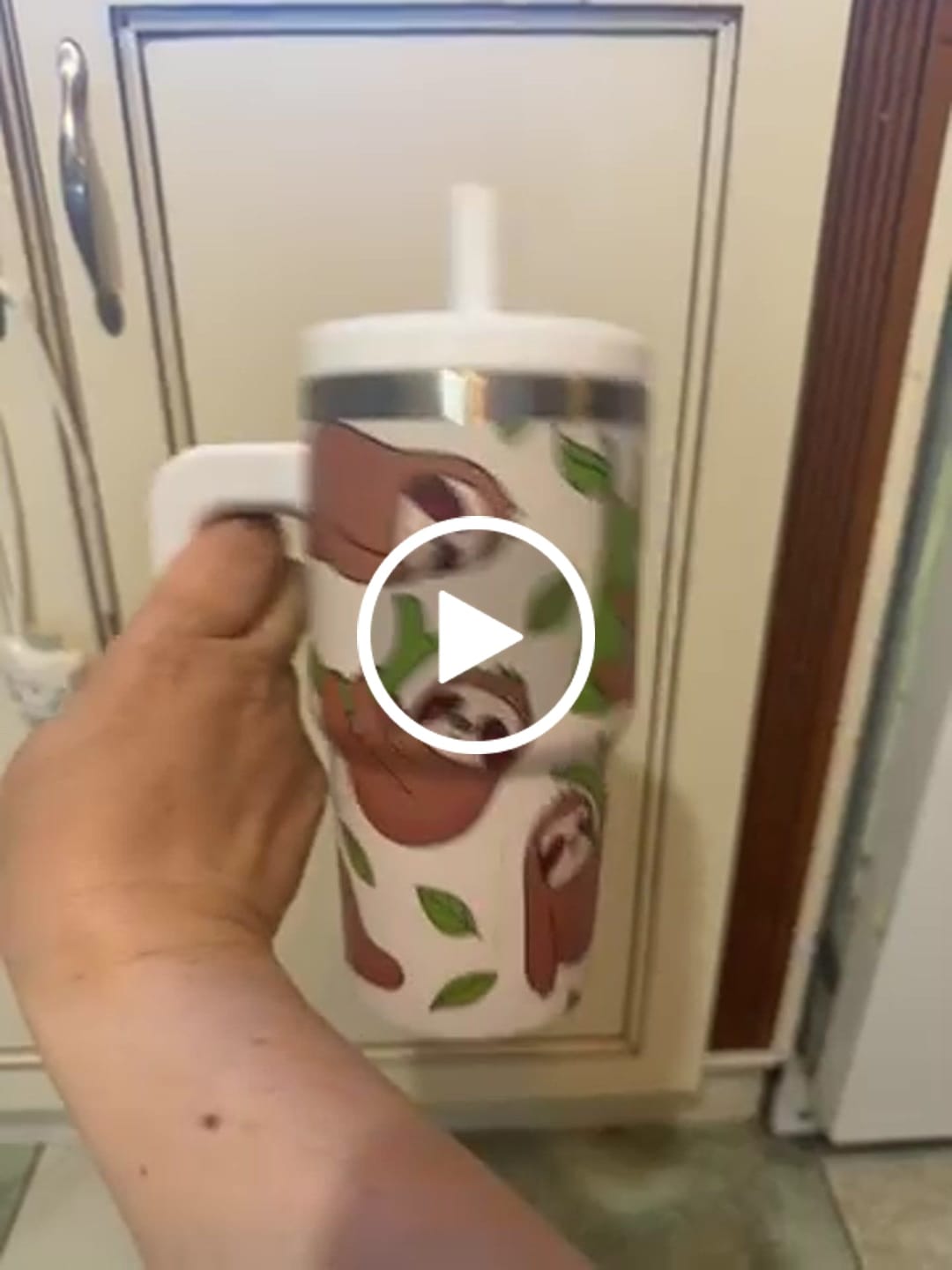 Customer video review of Sloth Spill Proof Kids CREWCUP 20oz