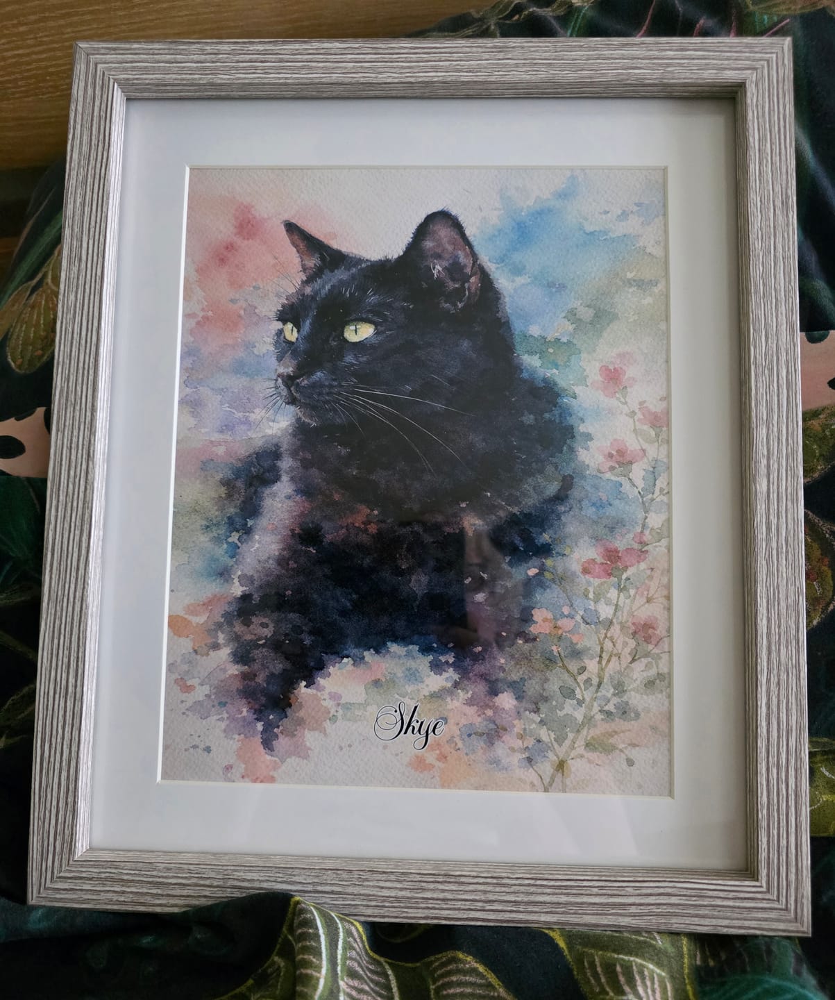Customer photo review of Watercolour -  Personalised Poster