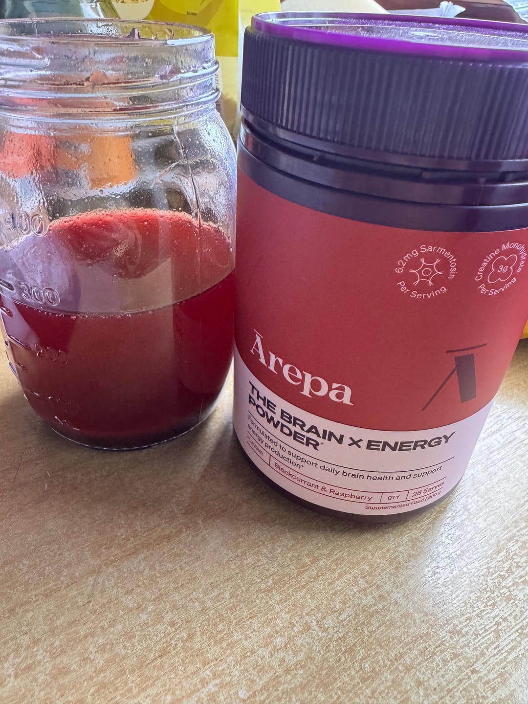 Customer photo review of The Brain x Energy Powder⁺