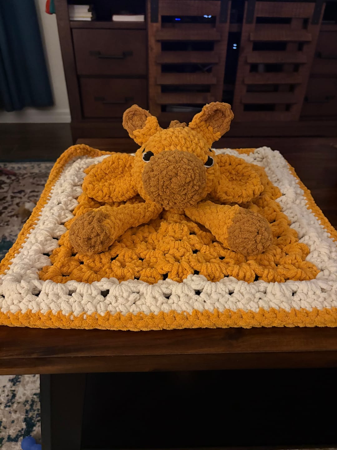 Customer photo review of Giraffe Lovey Crochet Pattern PDF