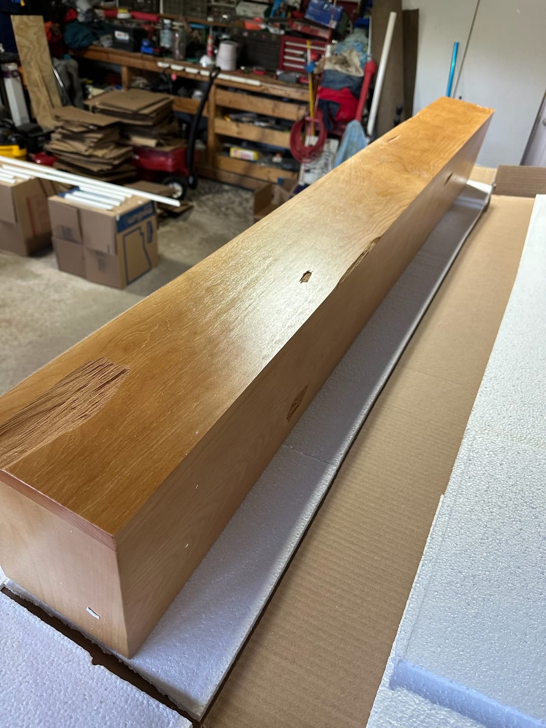 Customer photo review of Distressed Mantels