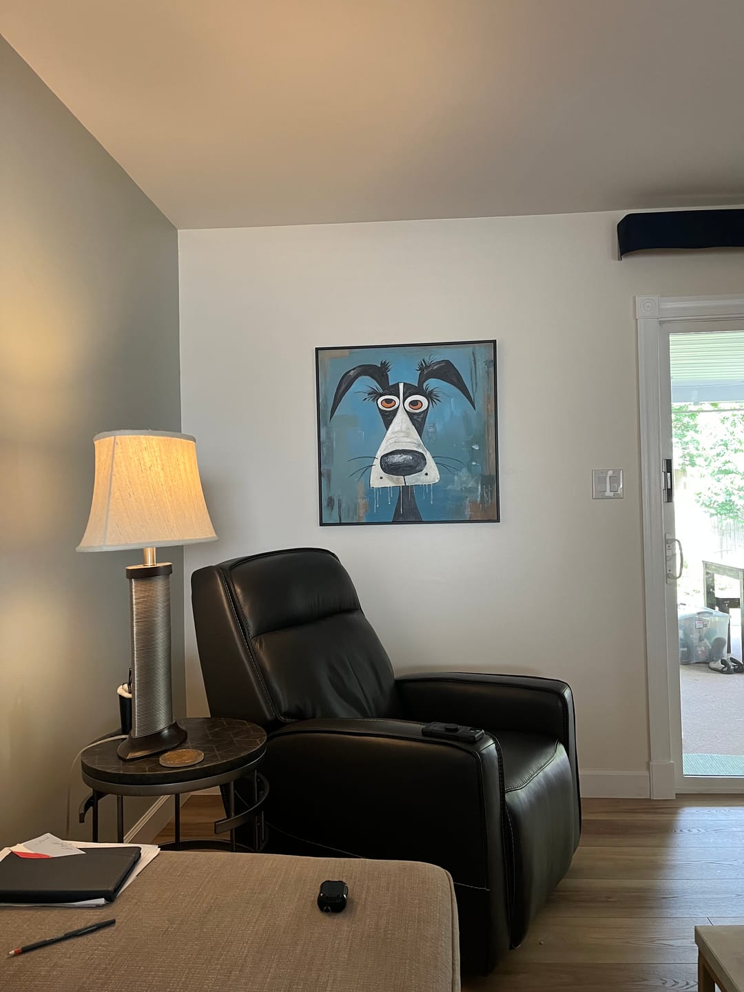 Customer photo review of Abstract Animal Dog Wall Art #AC070