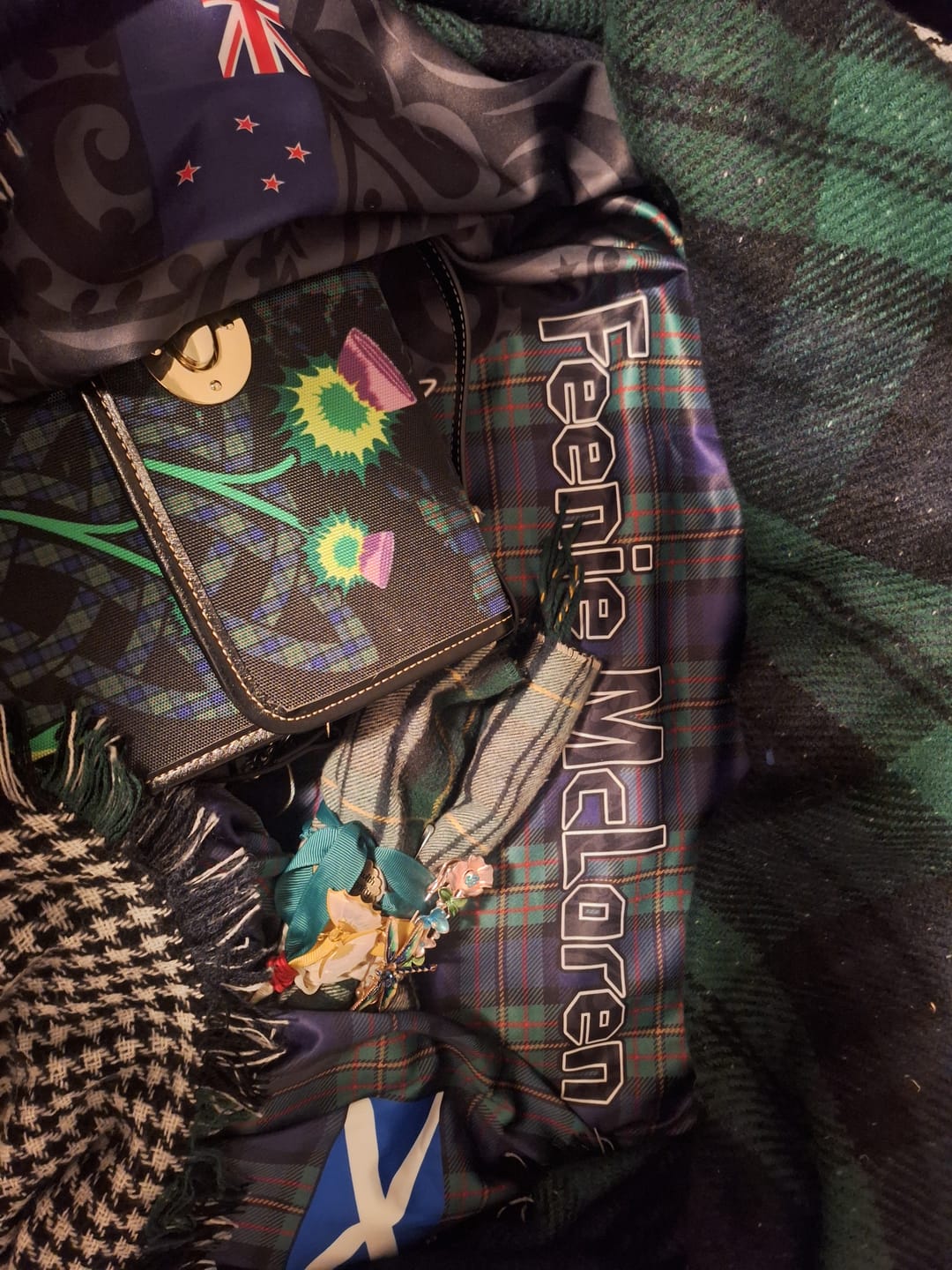 Customer photo review of MacLaren (McLaren) Crest Tartan Hoodie with New Zealand Silver Fern Half Style