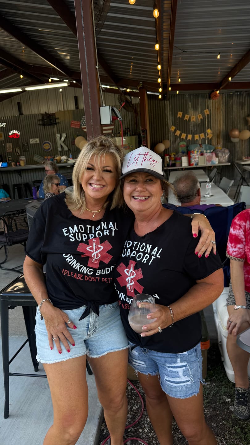 Customer photo review of Emotional Support Drinking Buddy - Front Print