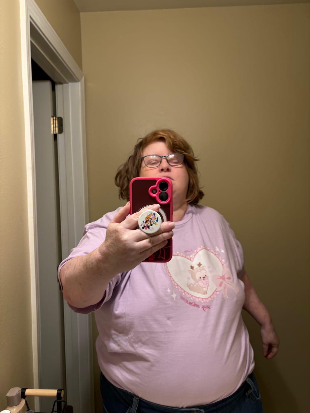 Customer photo review of Cinnamon the Deer Kawaii T-Shirt | Stay Whimsical Cute Cottagecore Graphic Tee