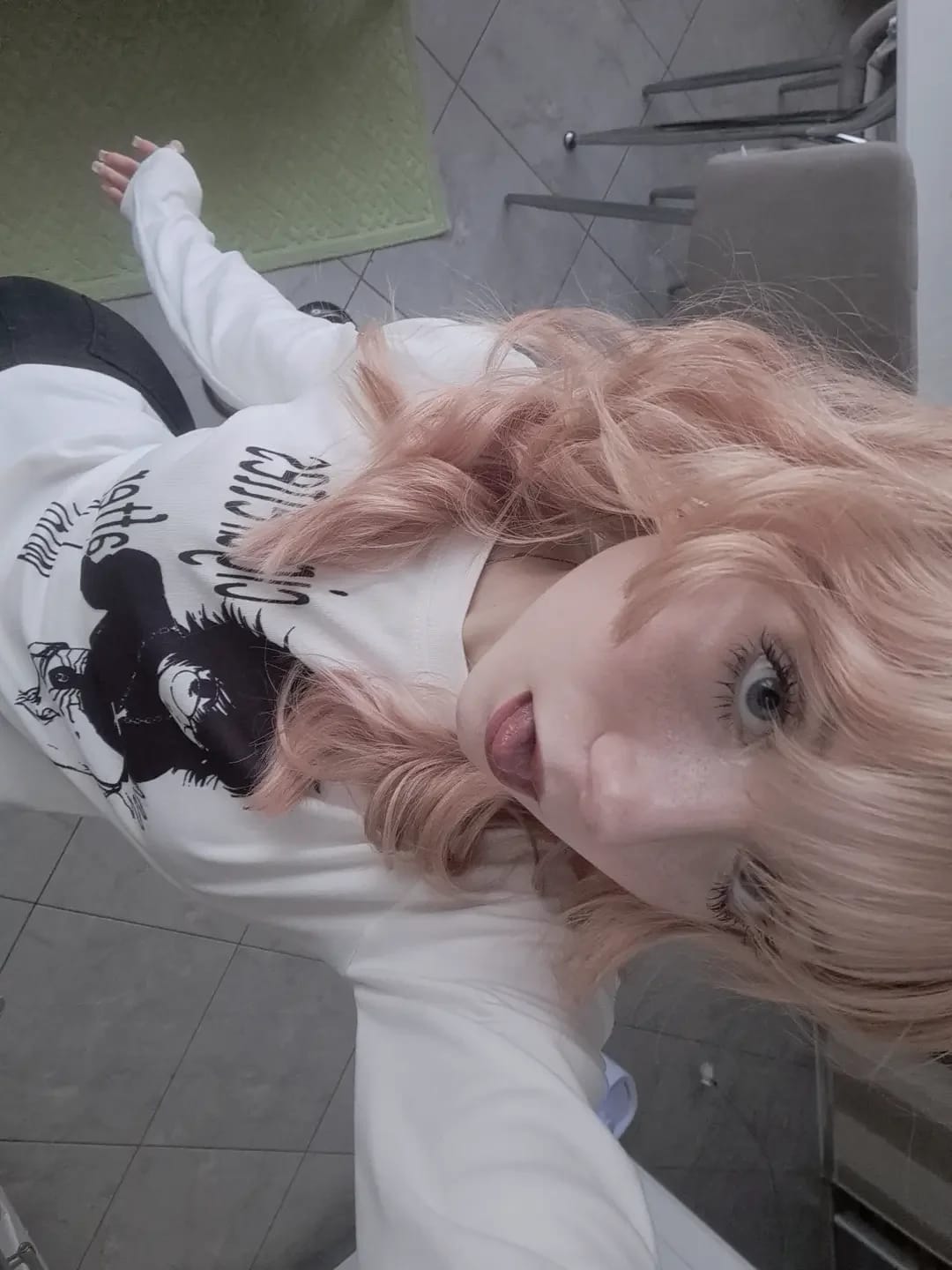 Customer photo review of Cigarettes T-shirt