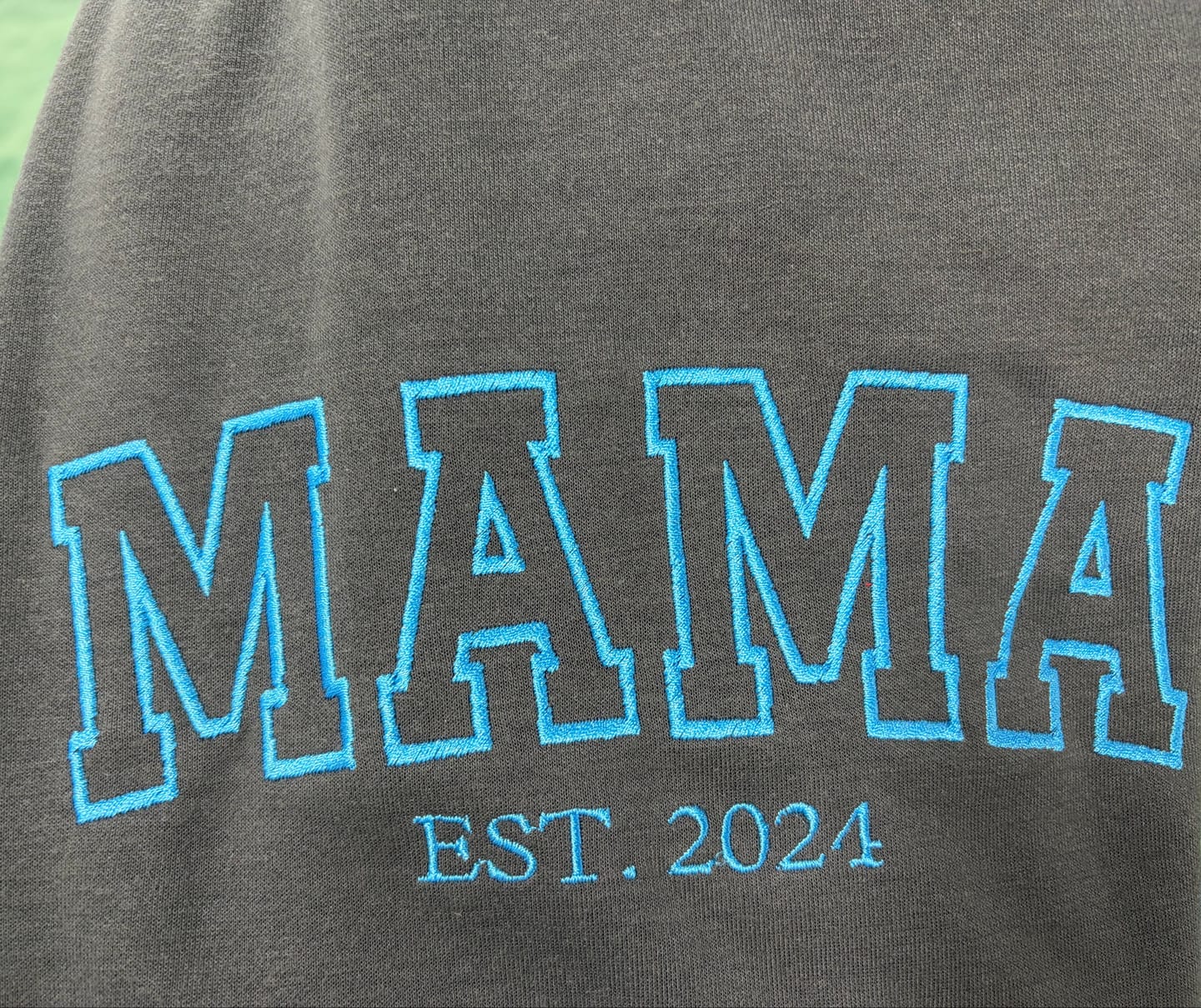 Customer photo review of Custom Embroidered Comfort Colors Grandma and Grandpa Sweatshirt, Gift for Grandma/Grandpa