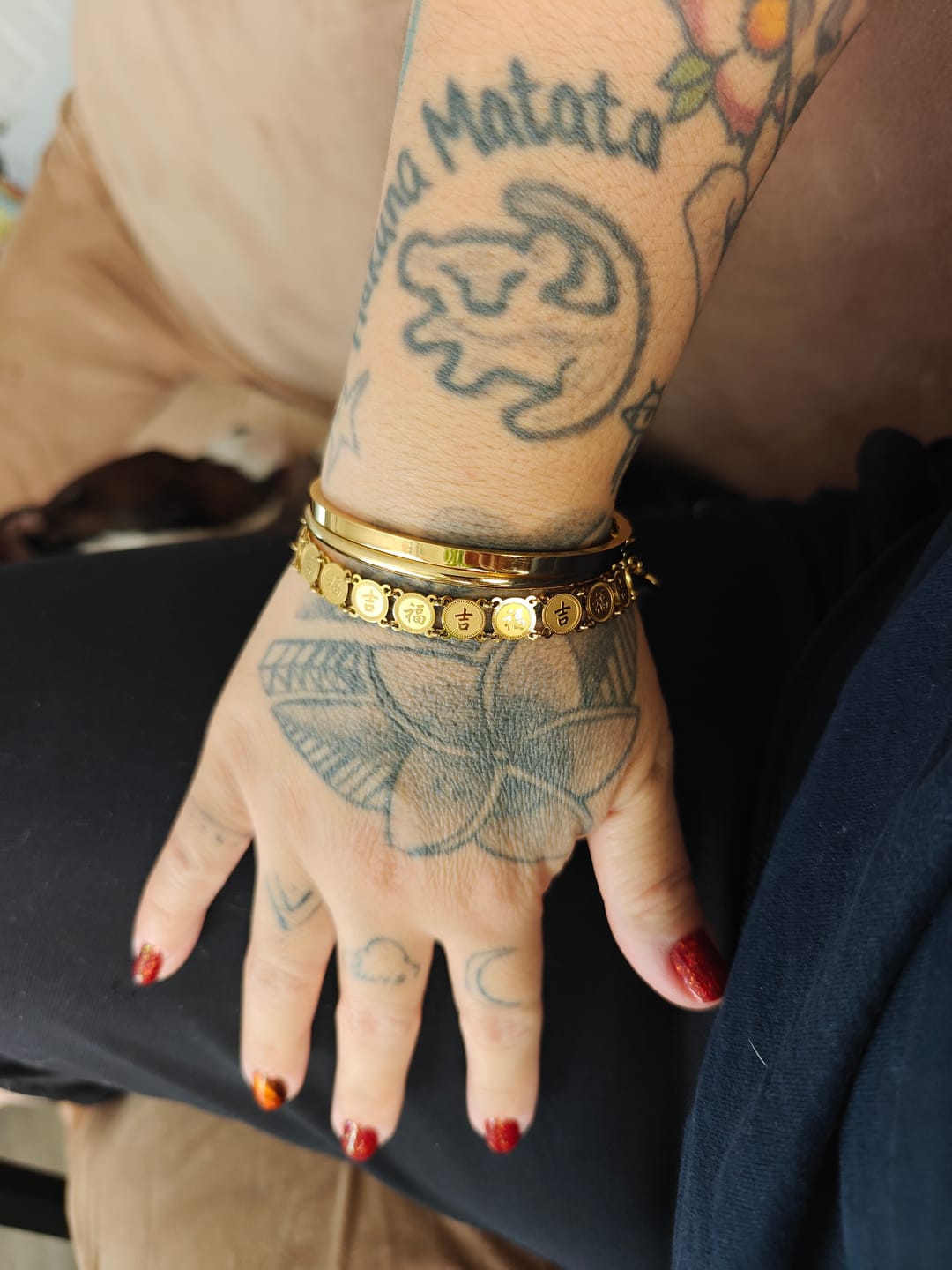Customer photo review of Lucky Coin Bracelet