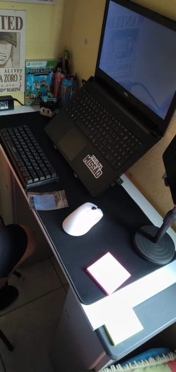 Customer photo review of XXL Black Desk Mat – Extended Non-Slip Mouse Pad for Gaming & Office