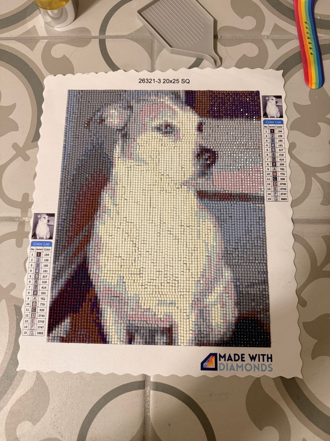 Customer photo review of Custom Diamond Painting Kit