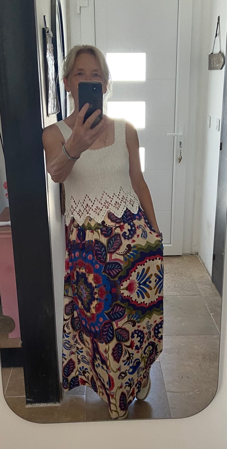 Customer photo review of Jupe Tao — Viscose Palazzo nomade
