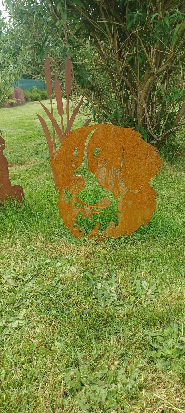 Customer photo review of Gartenstecker Berner Sennenhund Portrait