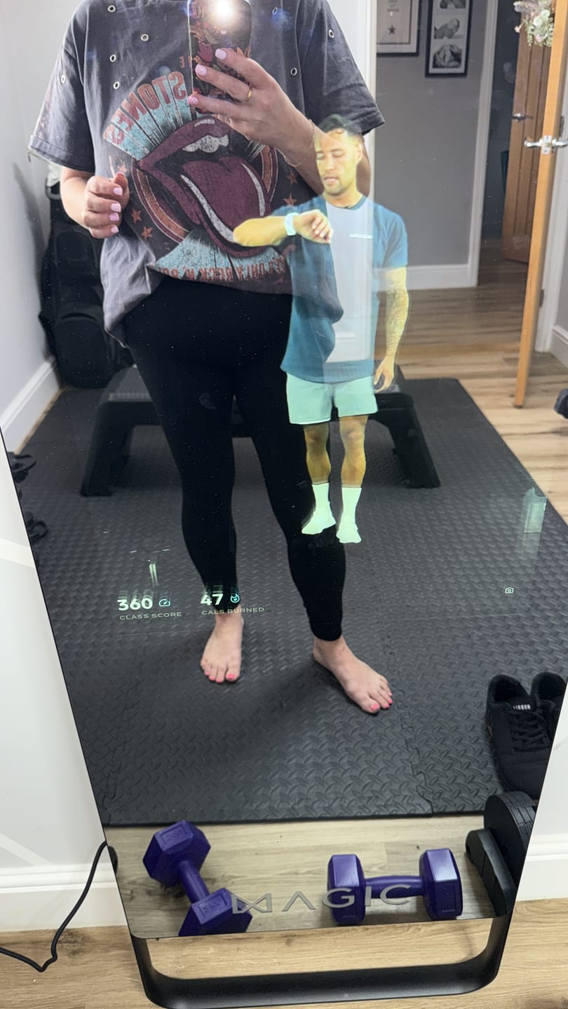 Customer photo review of MAGIC AI: Fitness Smart Mirror
