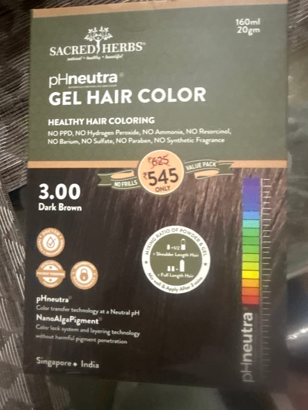 Customer photo review of Damage Free pH Neutral Gel Colour - Available in 5 Shades (Value Pack)