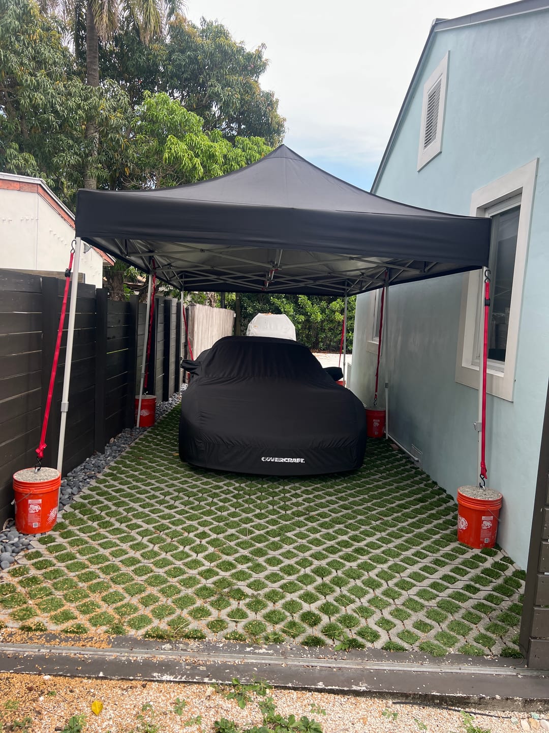 Customer photo review of Commercial Series Pop-Up Canopy Tent with Sidewalls - 10x10, 10x15, 10x20