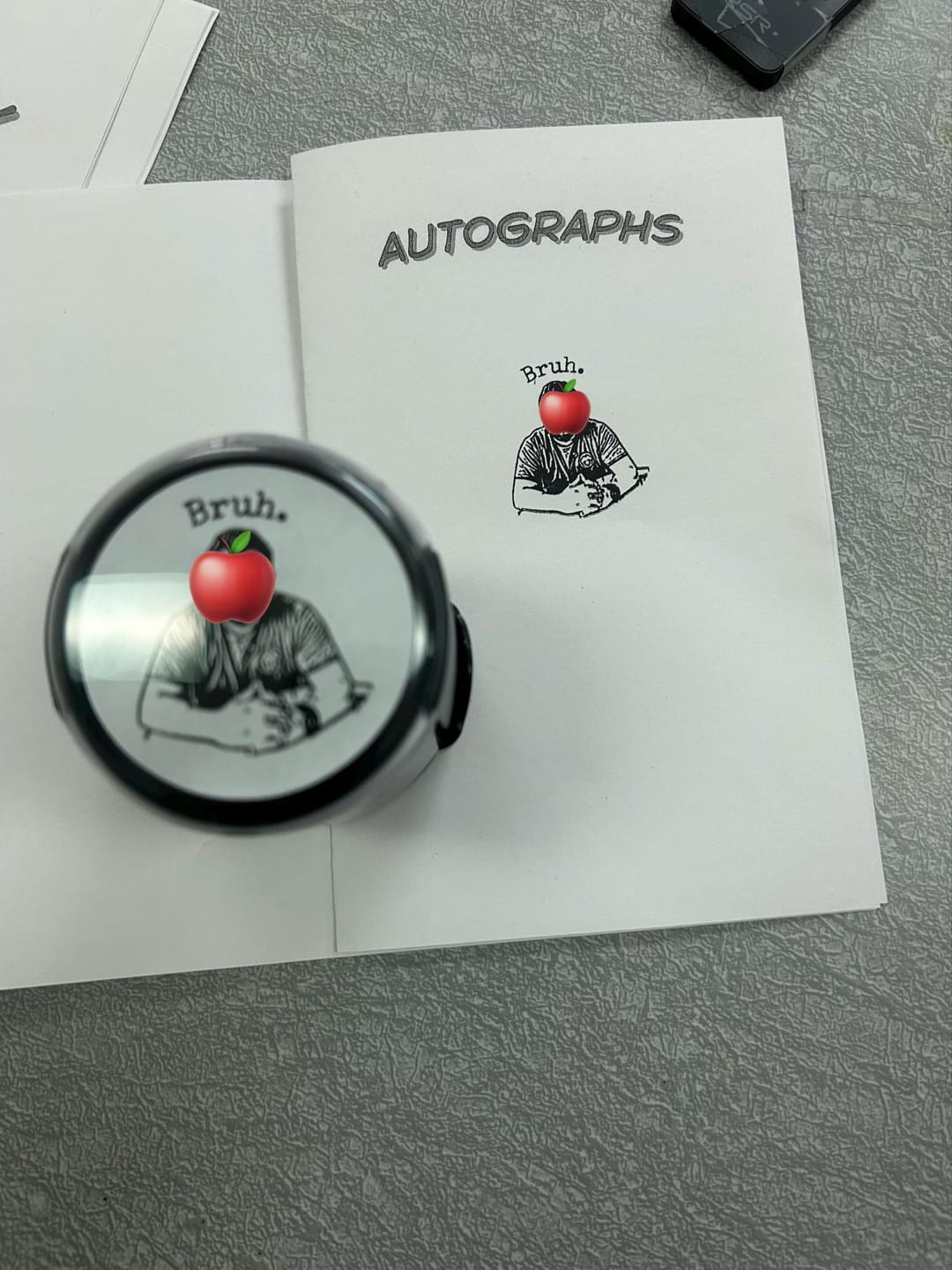 Customer photo review of Face Stamp﹘ Self-Inking Stamp﹘US