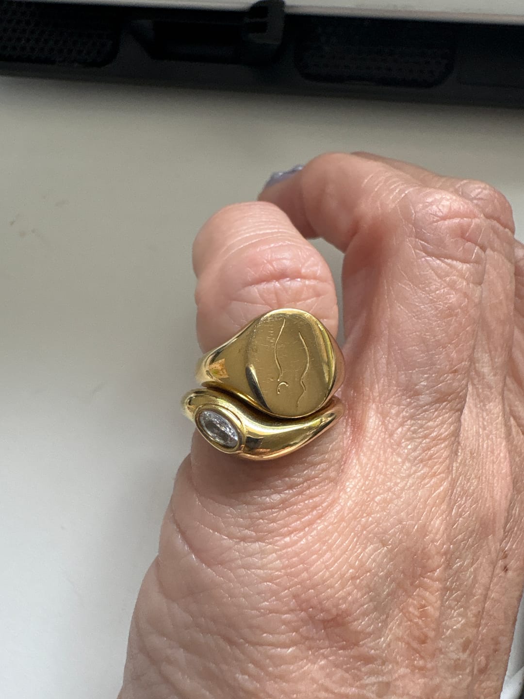 Customer photo review of The Celeste Ring