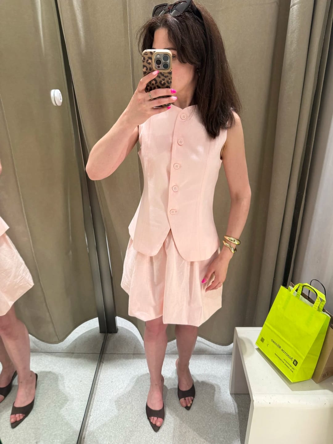 Customer photo review of Imani Elegant Vest Skirt Set
