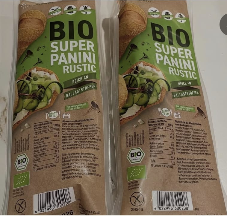 Customer photo review of Bio Super Panini Rustic glutenfrei