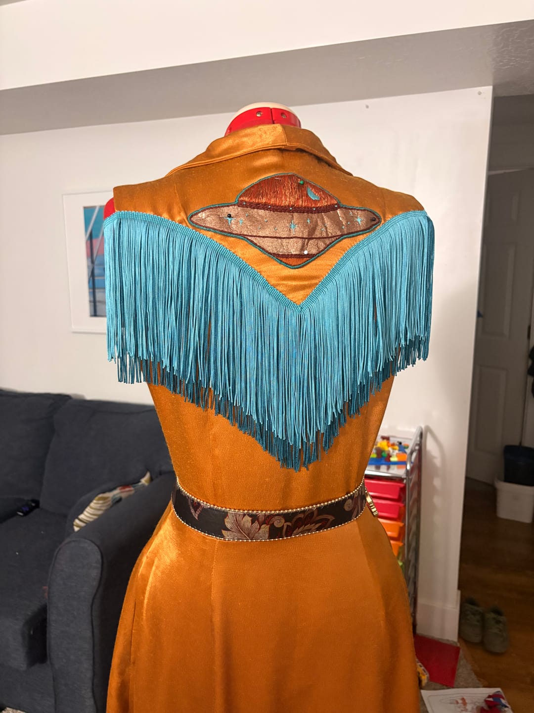 Customer photo review of 6" Chainette Fringe Trim (Sold by the Yard)