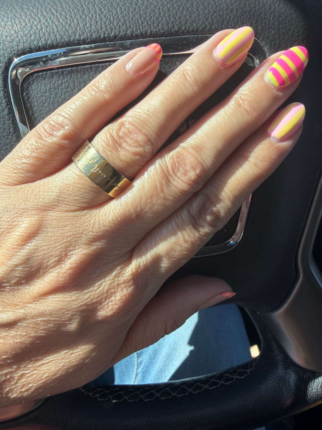 Customer photo review of God is with you Ring — Affirmation Ring Collection