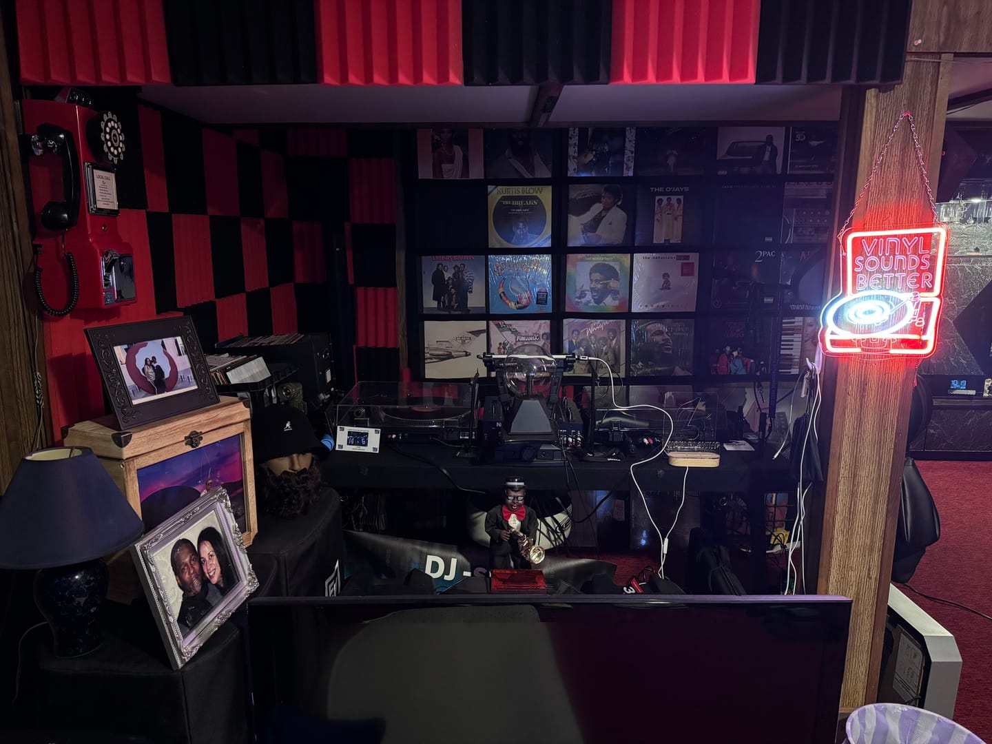 Customer photo review of 12" Vinyl Record Display Frame - LP Wall Storage