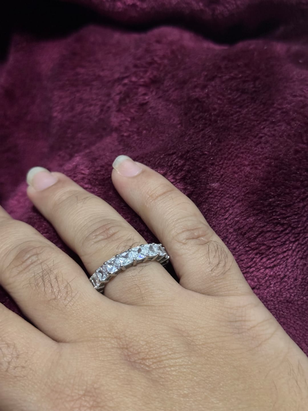 Customer photo review of Anel Queen Banhado em Ouro 18k