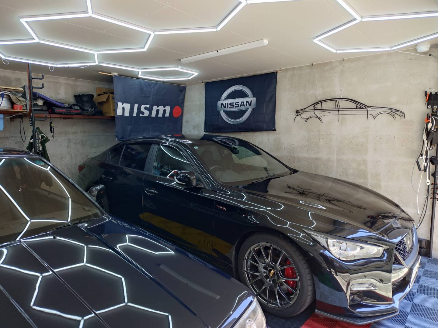 Customer photo review of Your Custom Car Silhouette Metal Wall Art Service
