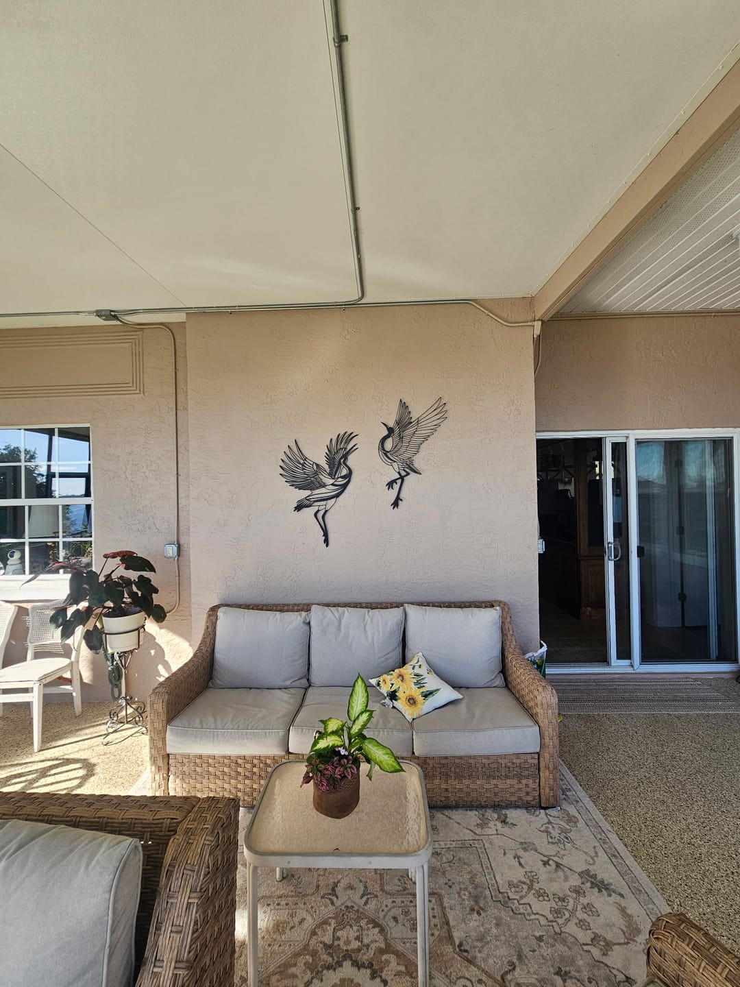 Customer photo review of Sandhill Crane Metal Wall Art (Set of 2)