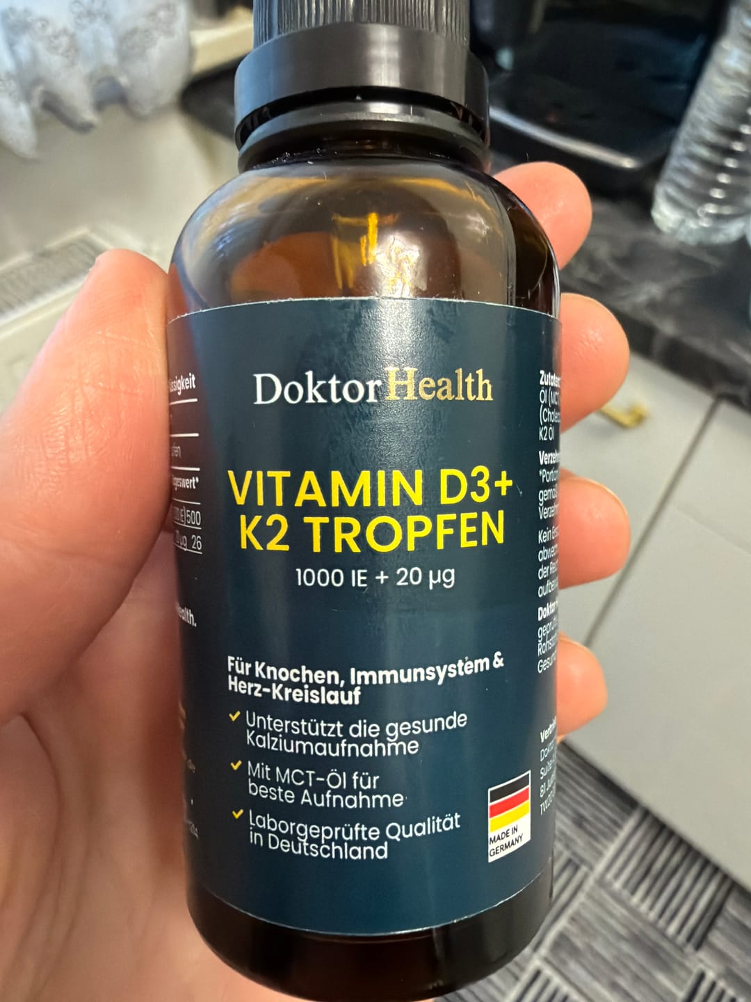Customer photo review of Vitamin D3 + K2 Tropfen