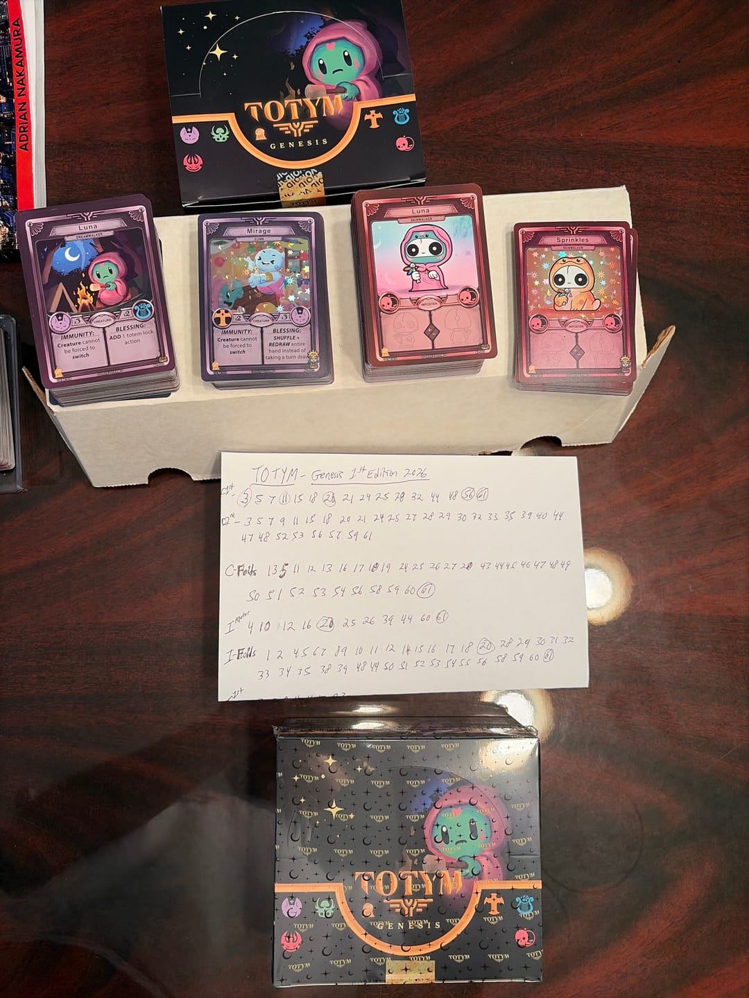 Customer photo review of TOTYM Trading Card Game | Genesis Base Set - 1st Edition