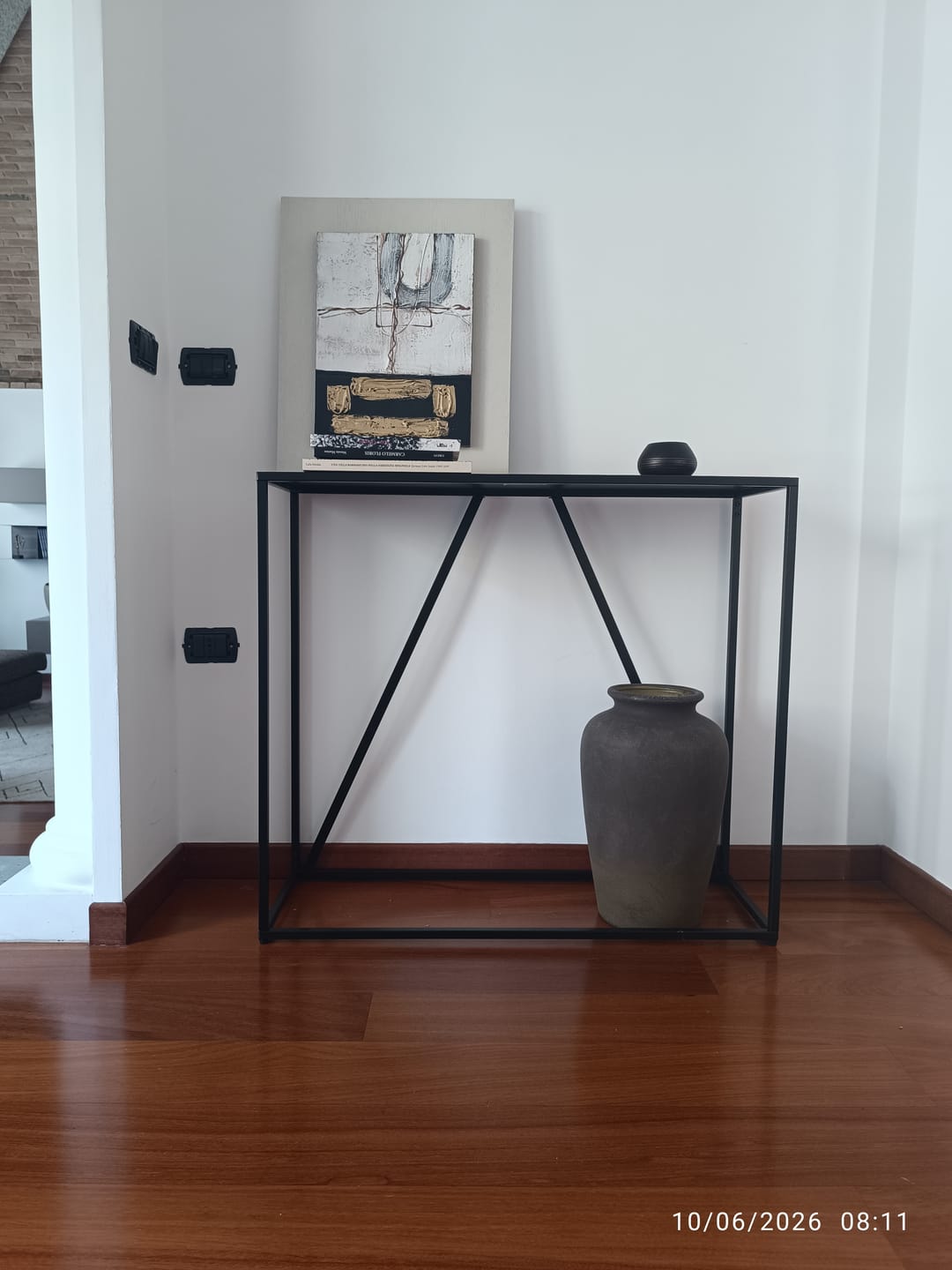 Customer photo review of SOLNA - Console style industriel en métal noir