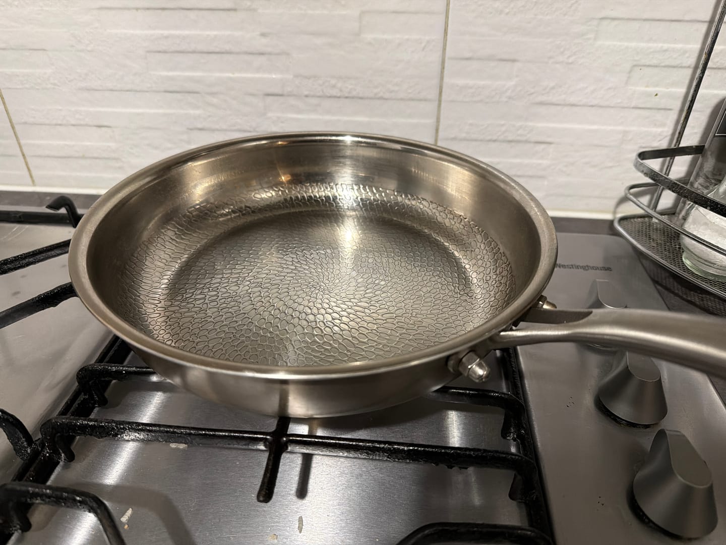 Customer photo review of Hand-Hammered Titanium Pan - 3-piece set