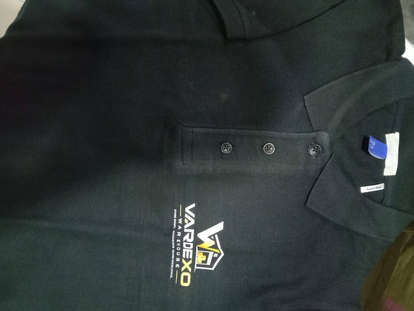 Customer photo review of Customized 100% Pure Cotton Polo T-Shirt With Your Company Logo | Order Logo Printed Tees | PrintMine.in