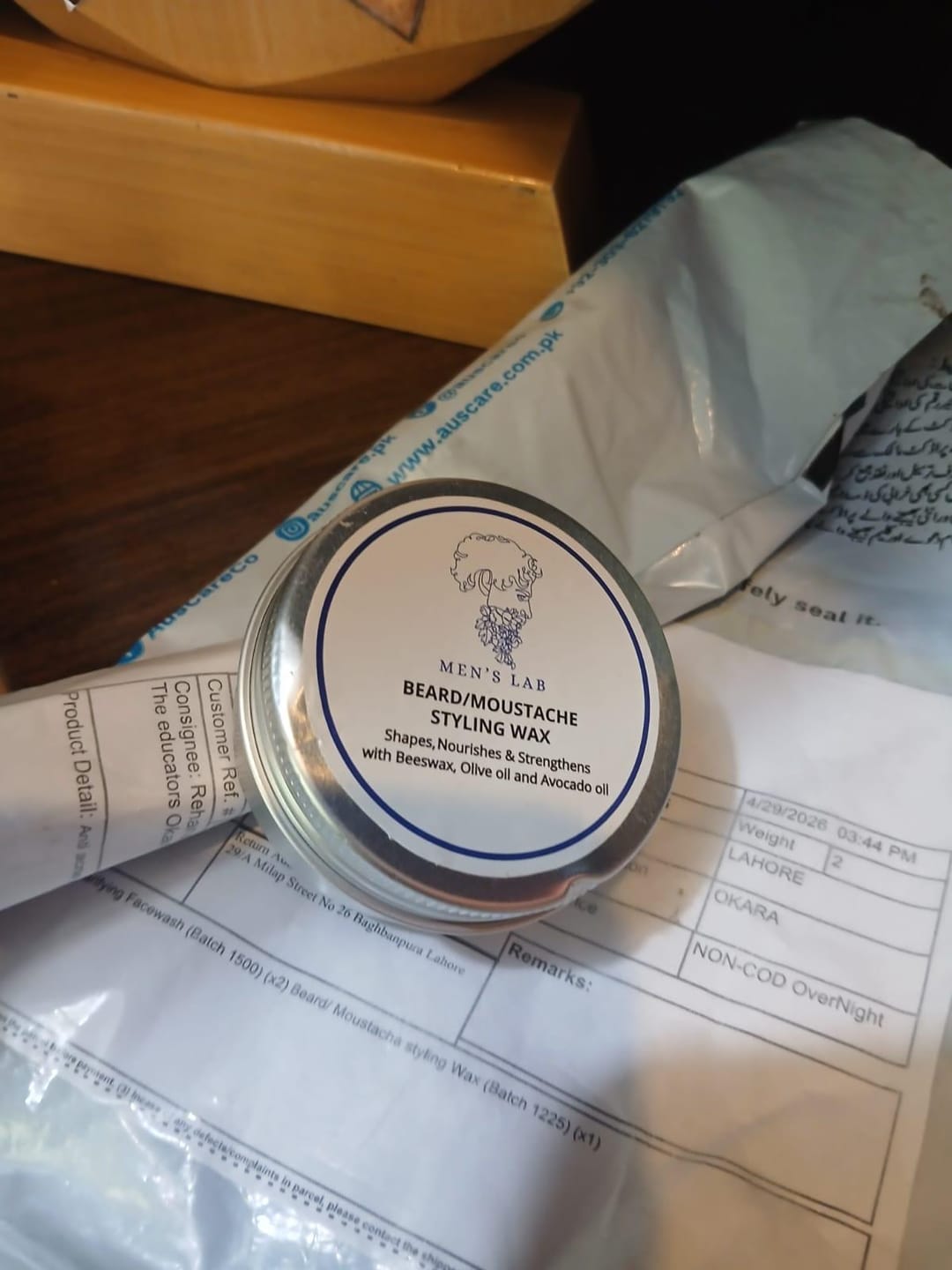 Customer photo review of Beard/Moustache Styling Wax