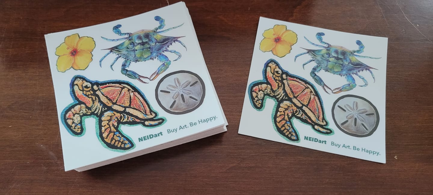Customer photo review of 100 - 4" Custom Vinyl Stickers