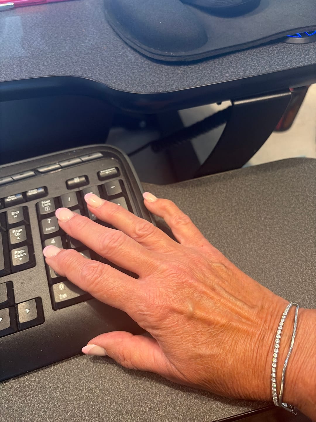 Customer photo review of Minimal Tennis Bracelet