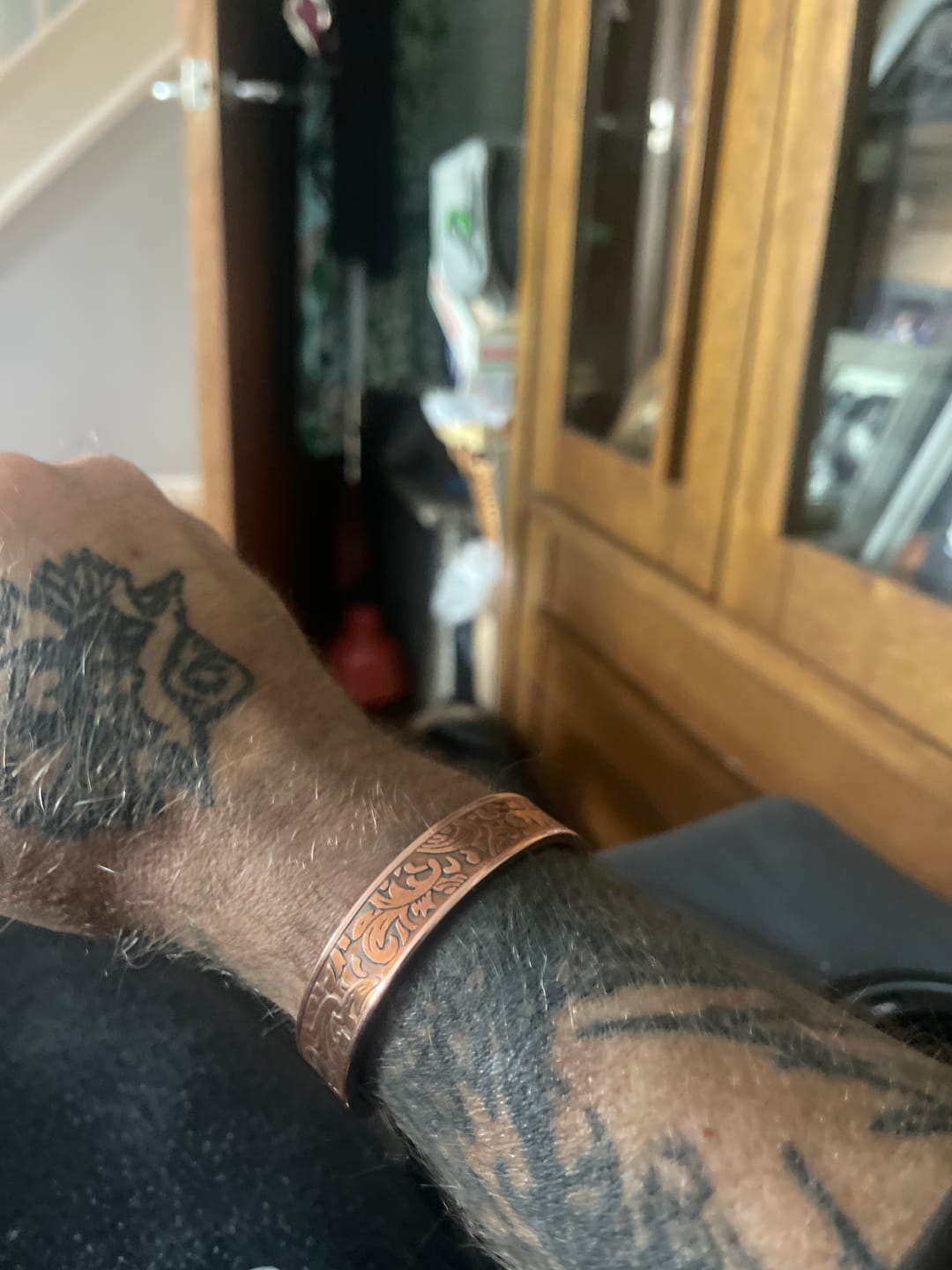 Customer photo review of Wolfsbane Copper Cuff