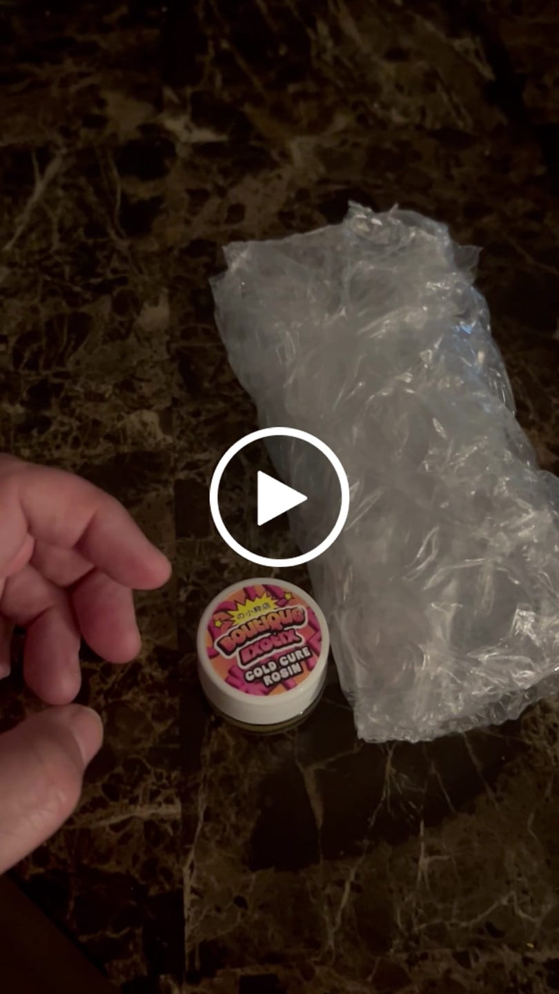 Customer video review of Boutique Exotics - Cold Cure Rosin 1 Gram