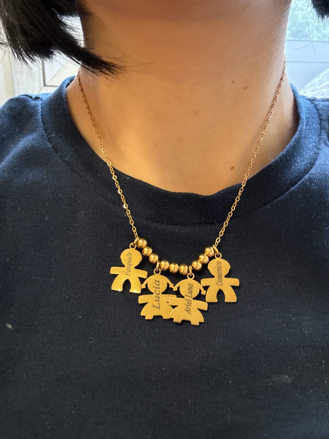 Customer photo review of Collana con bambini - I Miei Tesori