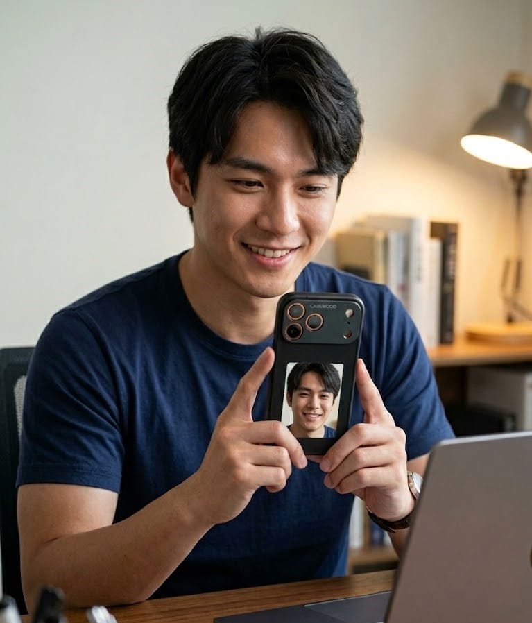 Customer photo review of Casemood AnyScreen | Revolutionary Dual Screen Smart Phone Case