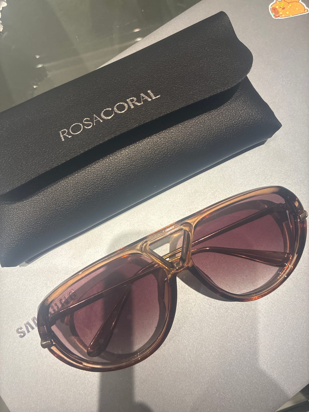Customer photo review of Óculos Veneza