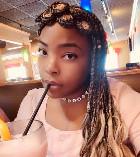 Customer photo review of Freetress Pre-Stretched Crochet Braid - 3X FRENCH CURL 22"